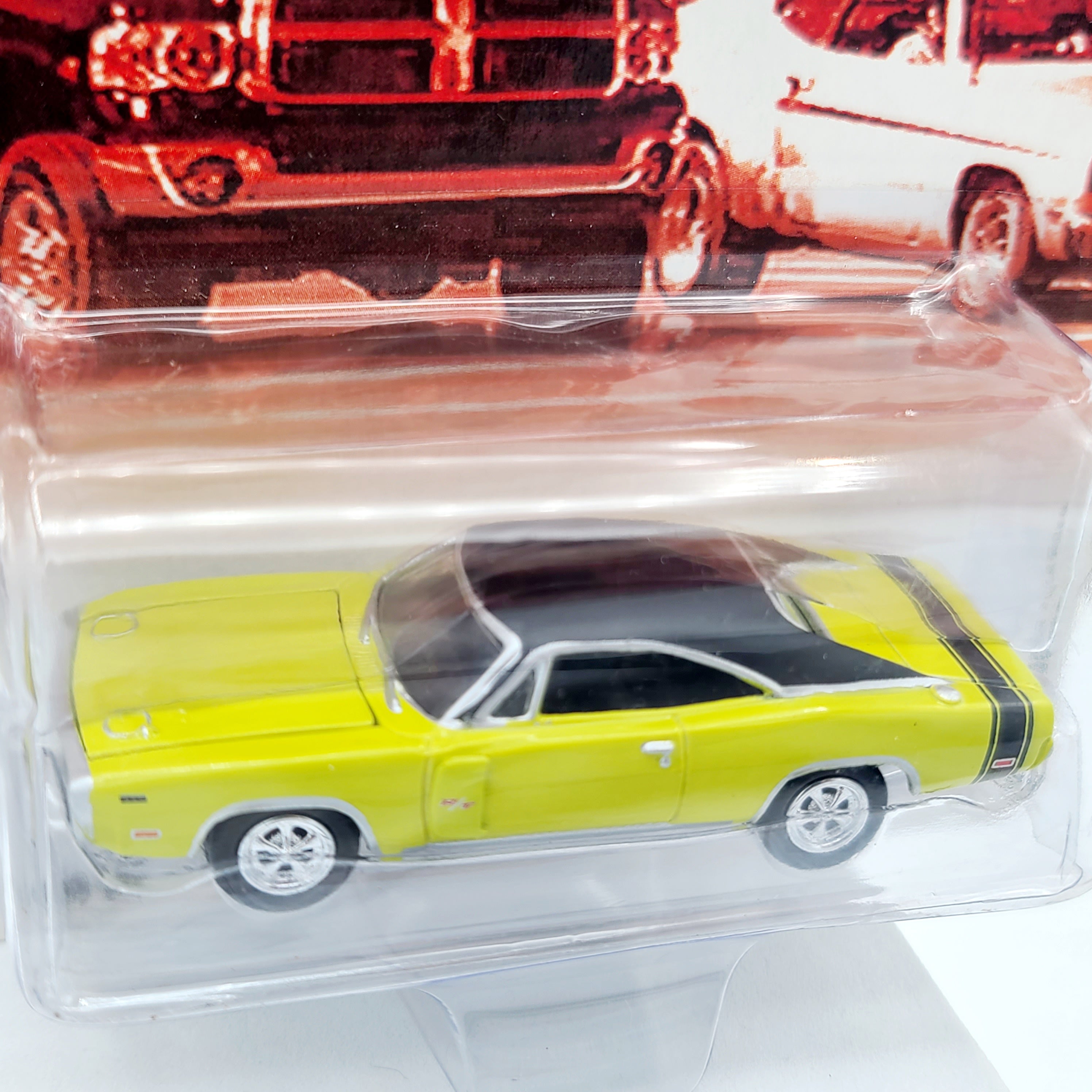 Johnny Lightning '70 Dodge Charger - 1:64, Lime Green (2004 That Thing Got a Hemi? Sweet)